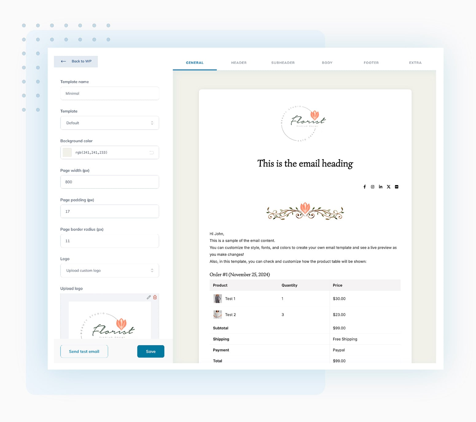 Email template builder