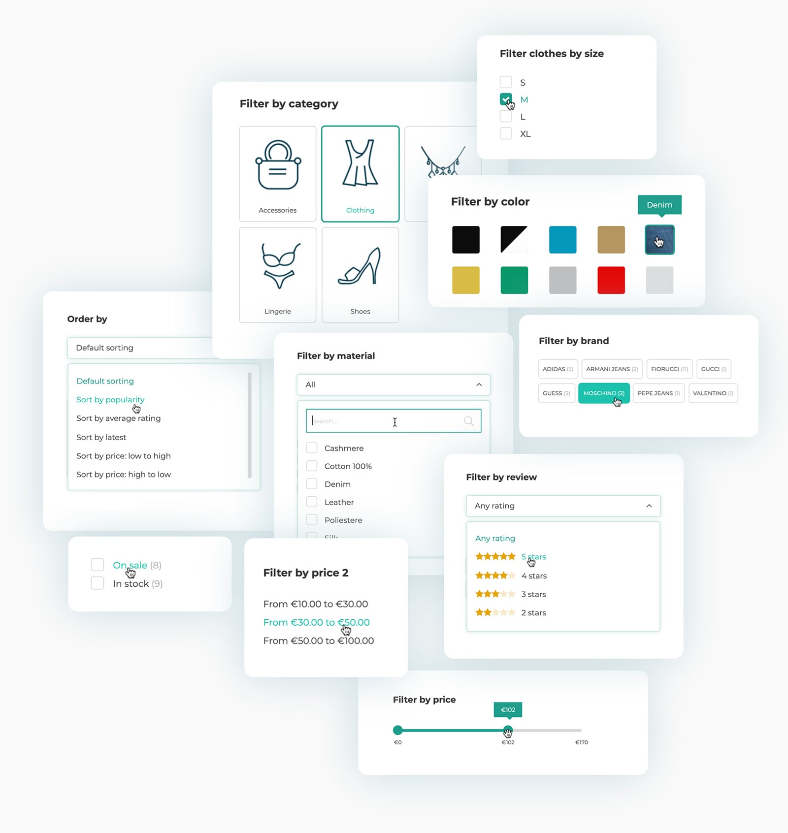 Extensive filter library