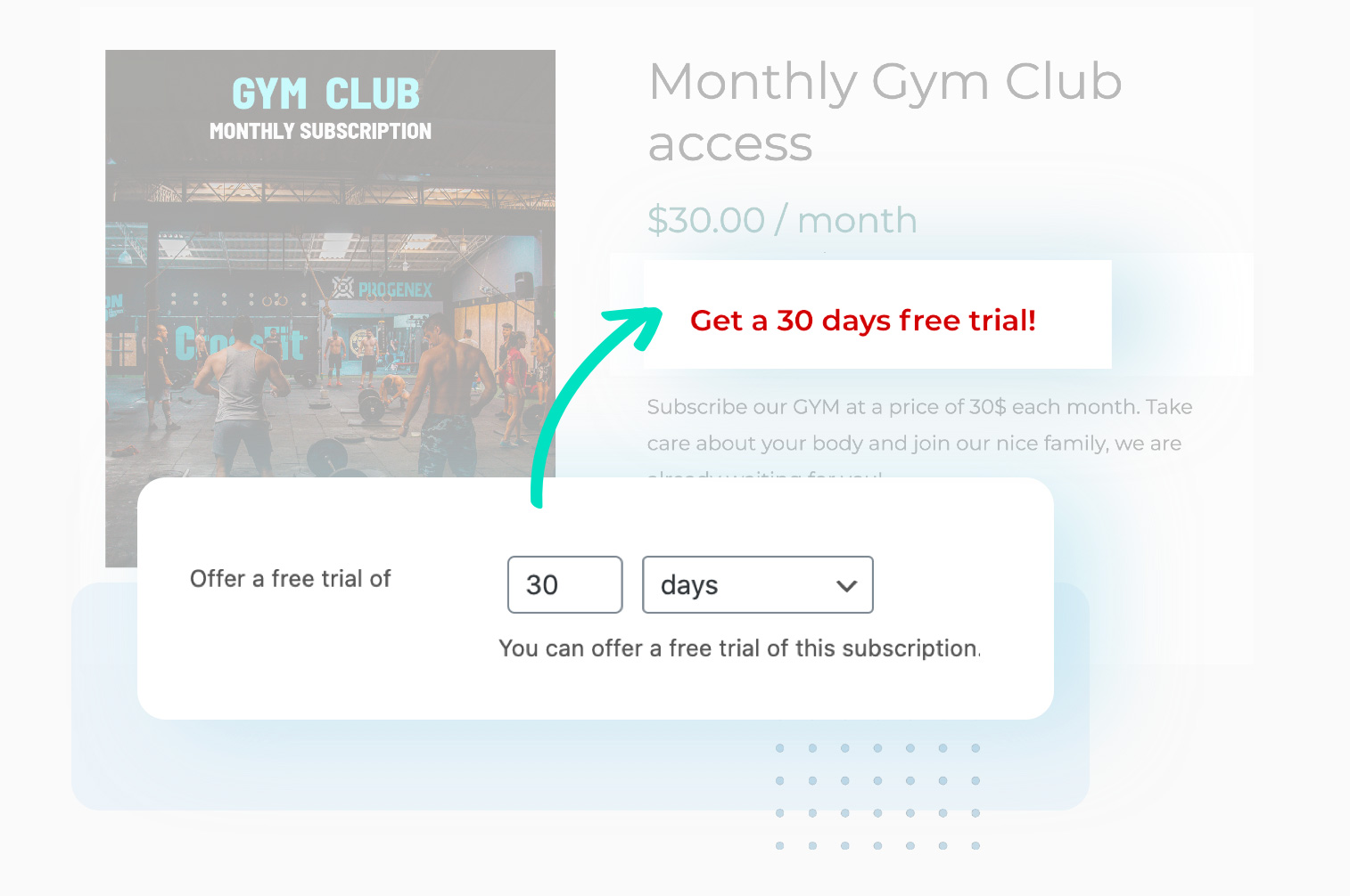 Subscription free trial