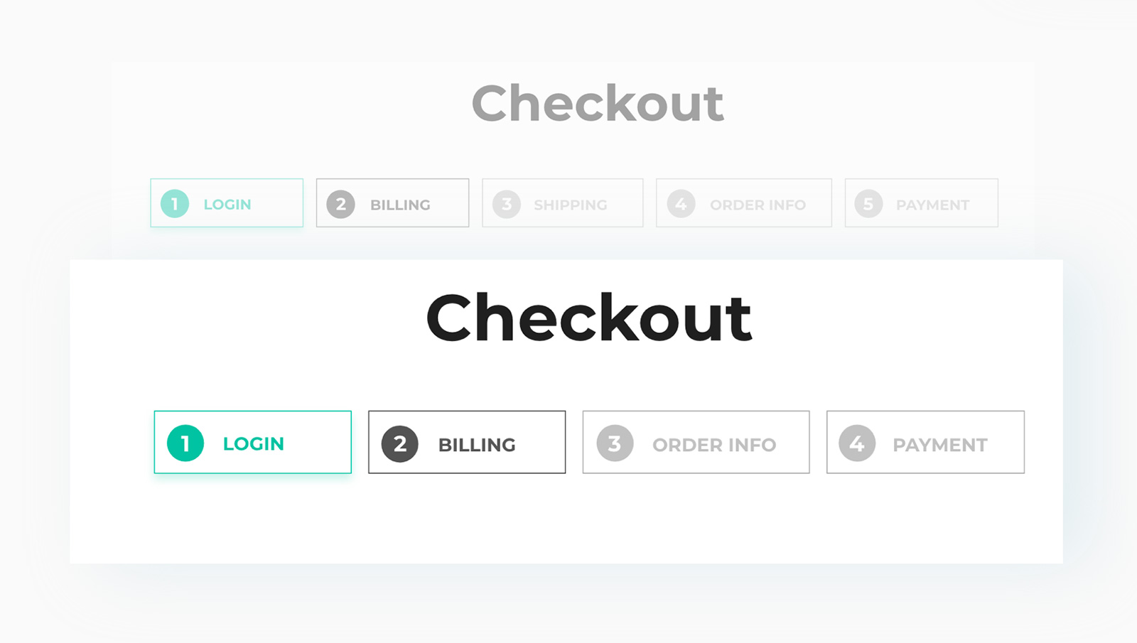 Multi Step Checkout Timeline - Remove shipping