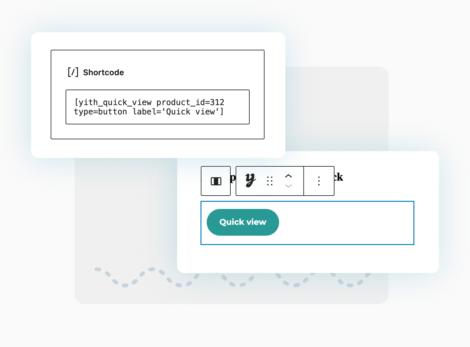 Quick view shortcode