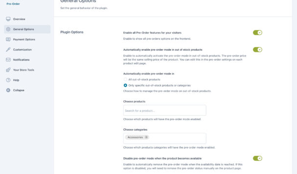 General settings (1/2)