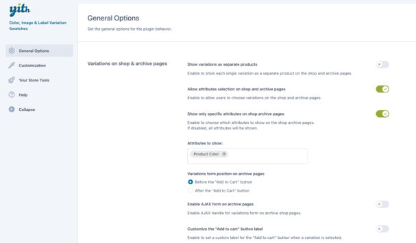 General options (1/2)