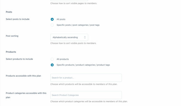 Membership plan details (2/2)