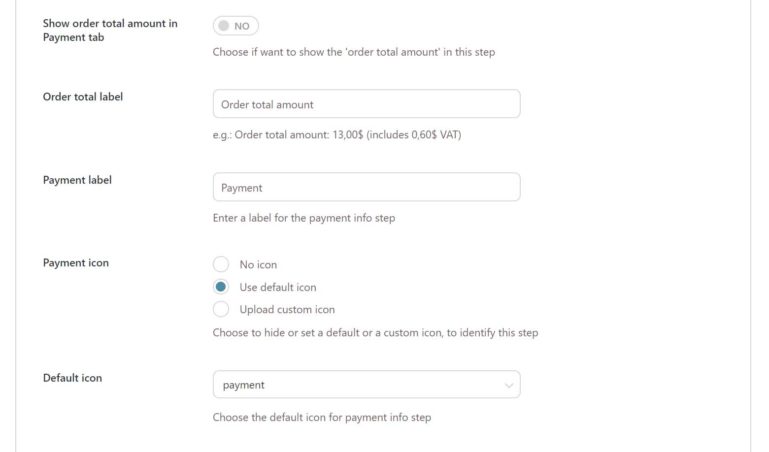 Payment options