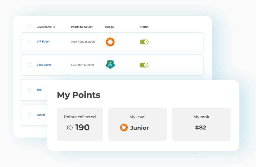 Gamification livelli e badge