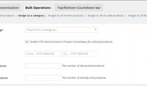Bulk operations for category products