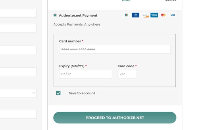Integrated checkout