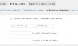 Bulk operations for sale products