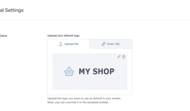 General settings - Logo options