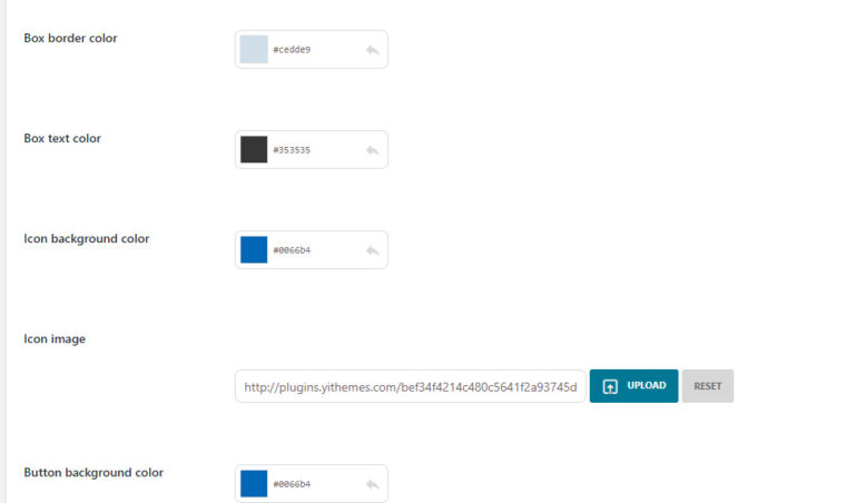 Layouts settings - Layout 2