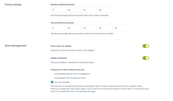 General options (2/2)