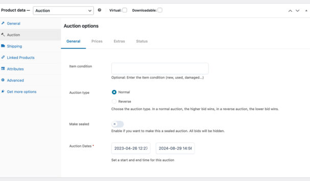 Product page - General