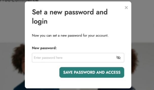 Set a new password