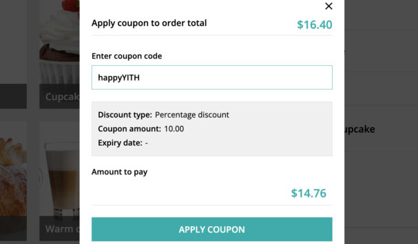Apply coupon