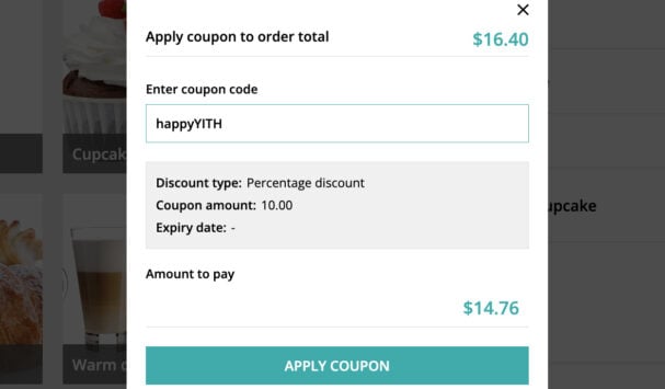 Apply coupon