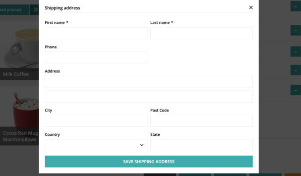 Add shipping address