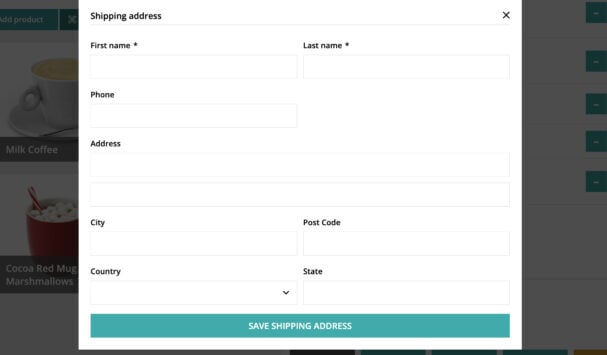 Add shipping address