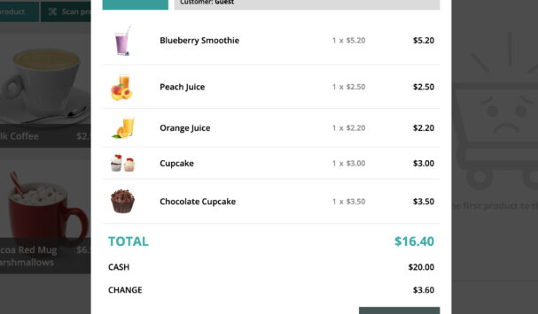 Order summary - print receipt or gift receipt
