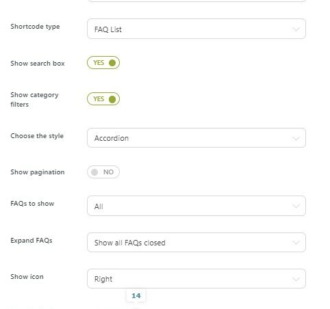 Shortcode creation - FAQ List