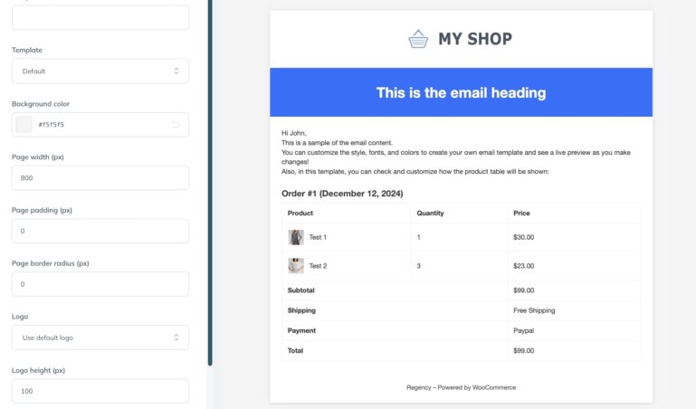Template builder - General