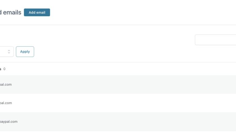 PayPal verified emails