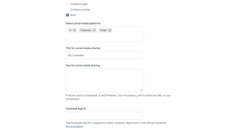 Social media sharing