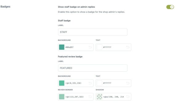 Style and customization - Badges