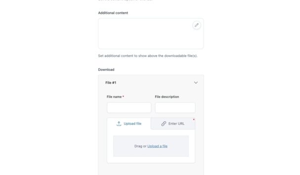 Download tab options