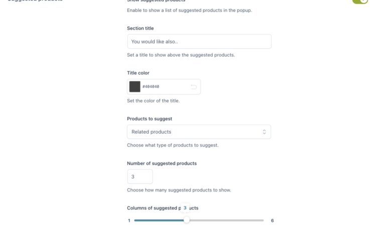 Customization - Upsell & cross-sell