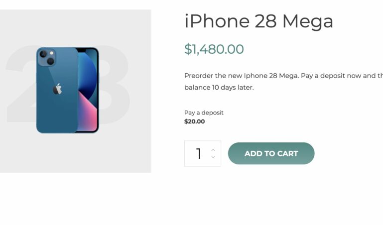 Product with forced deposit