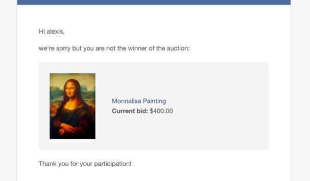 Auction with no winner