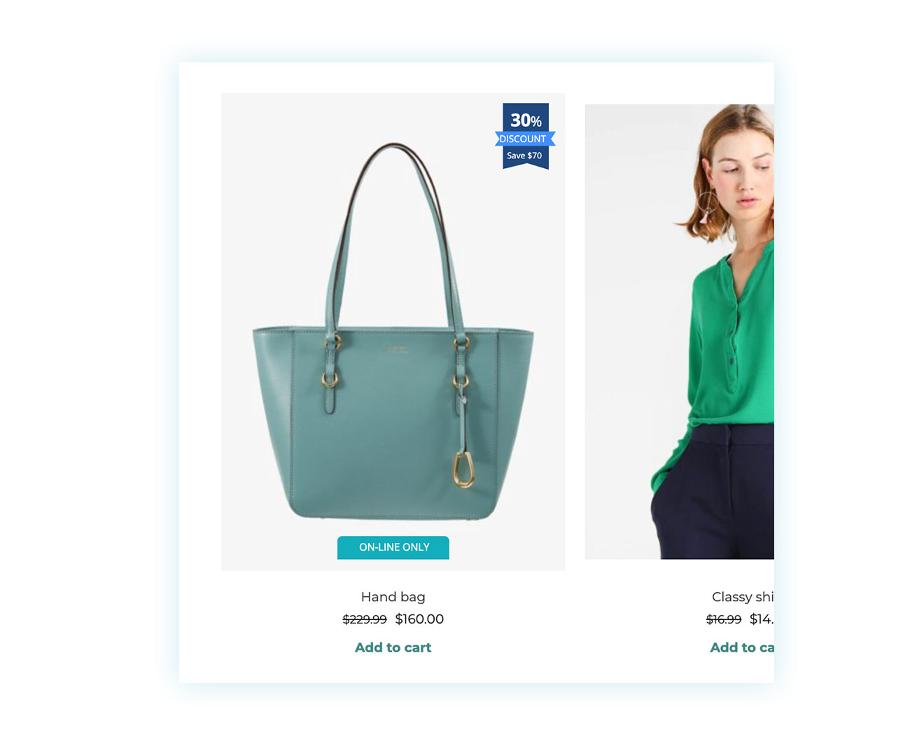 Badge with discount value