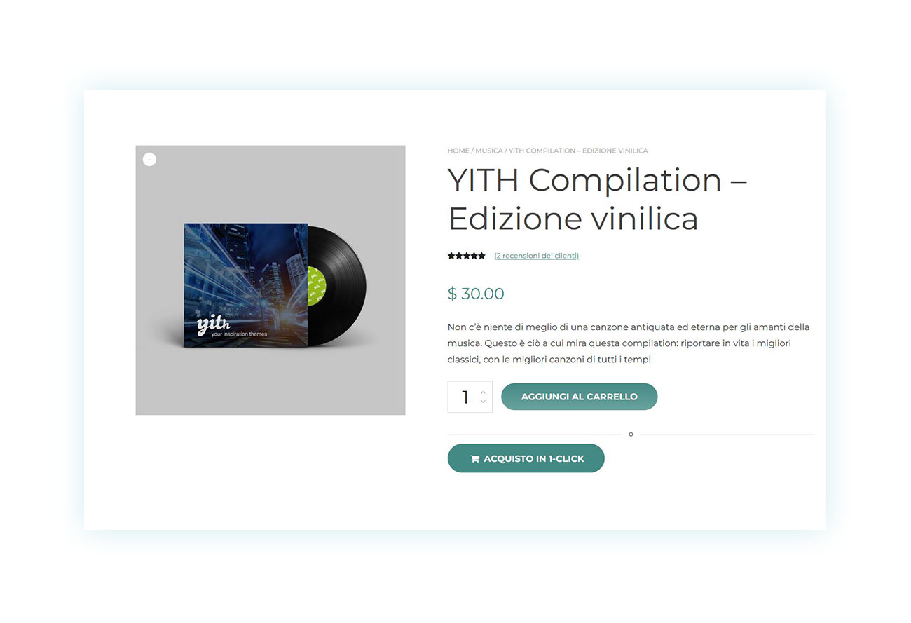 Checkout in un click