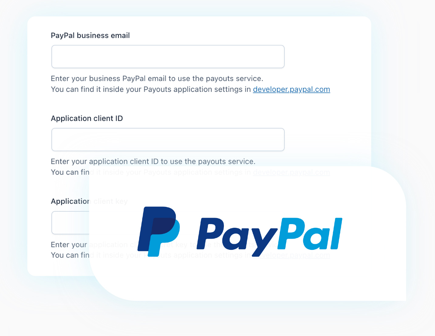 Connect PayPal business account