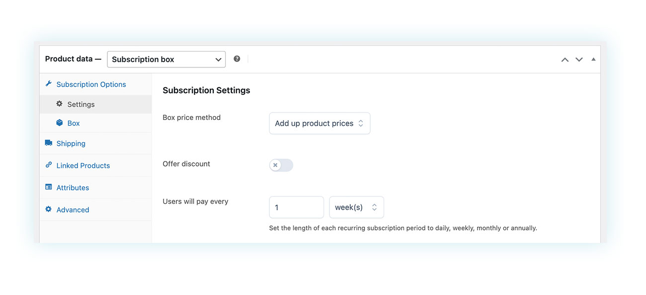Subscription box options