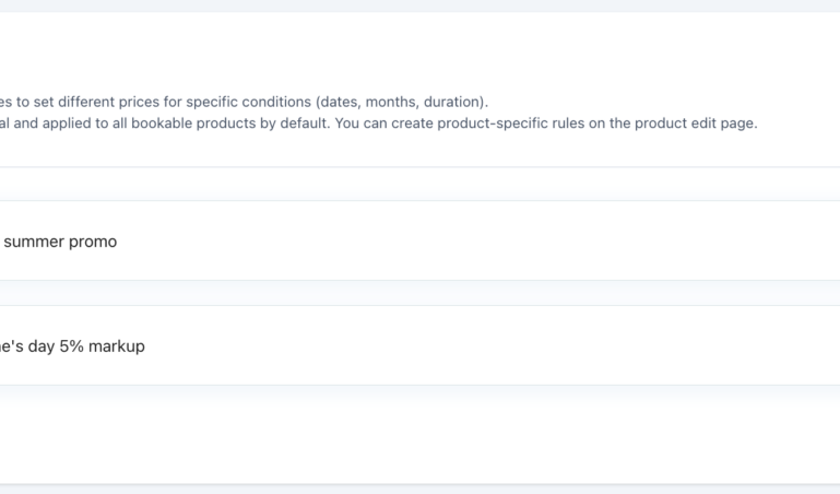 Configuration - Price rules