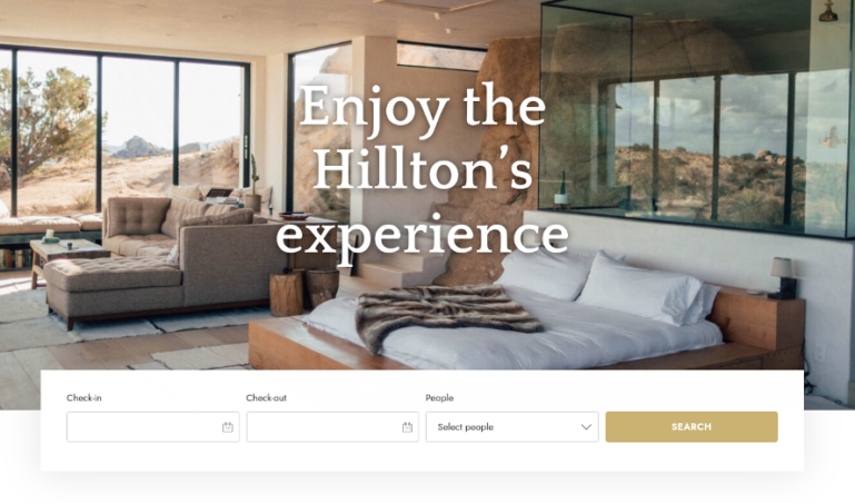 Horizontal search form