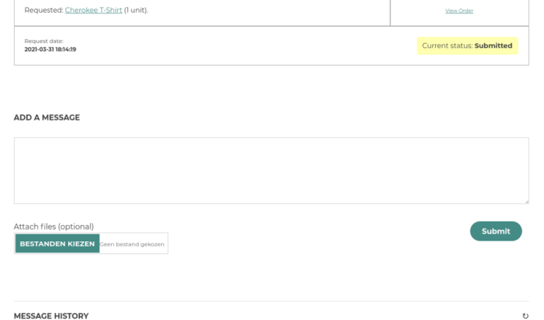 Refund request – User view